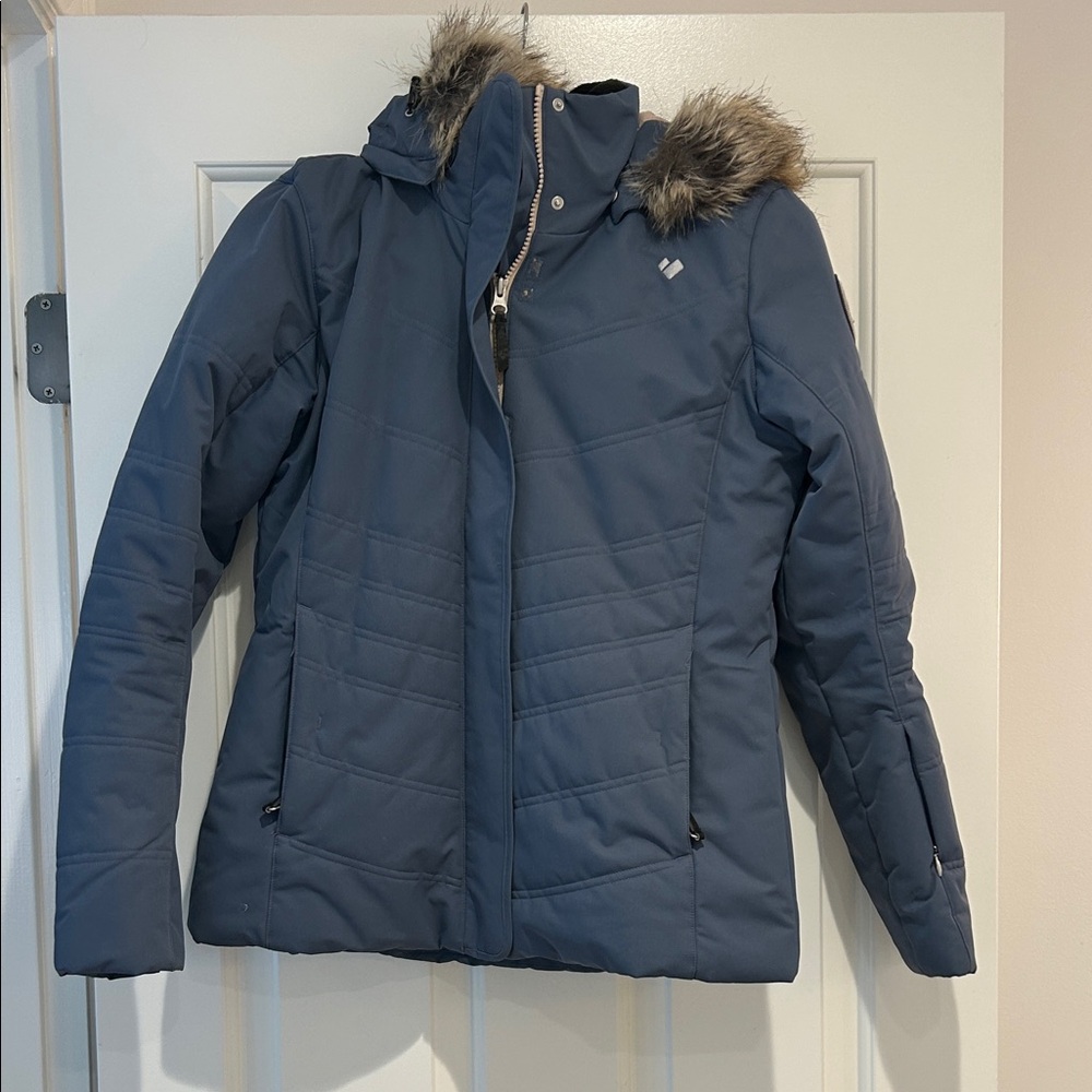 Obermeyer Women's Light Blue and Blush Ski Jacket